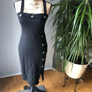 NWOT Shinestar Spaghetti Strap Black Dress